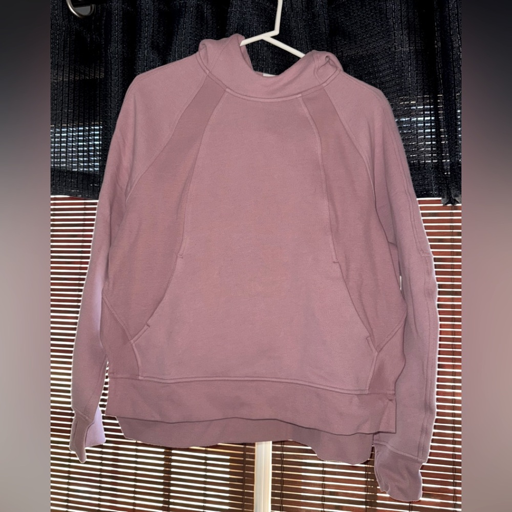 Lululemon Scuba Oversized Side-Slit Hoodie, Size XS/S, Rose Blush